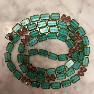 Glass beaded necklace by Martha’s Vineyard artisan Stephanie Wolf